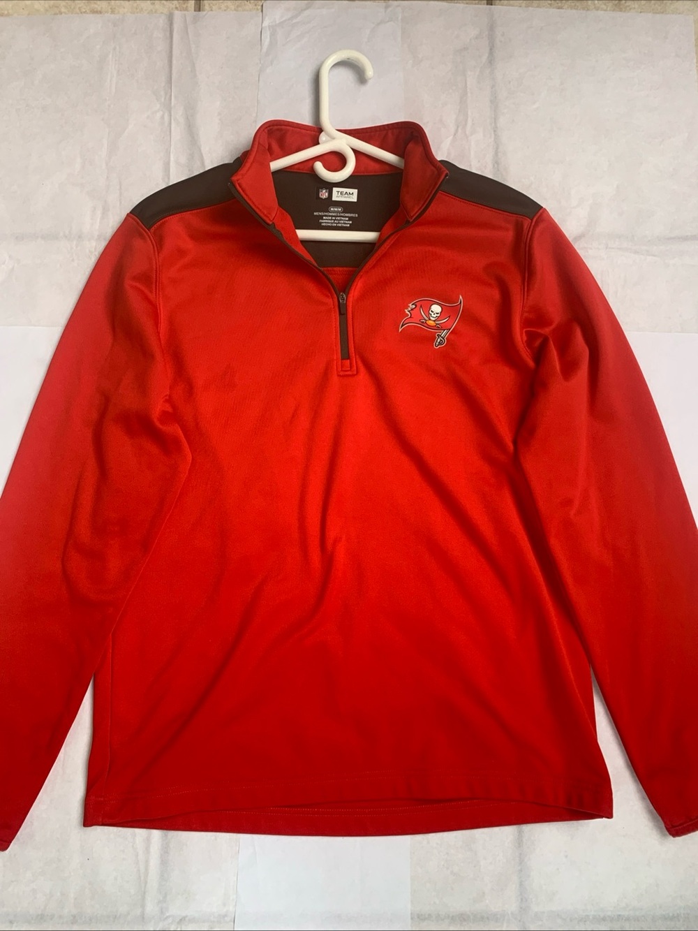 NFL Red & Brown Tampa Bay Buccaneers Half-Zip Performance Pullover